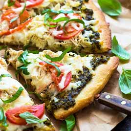 chicken pesto pizza